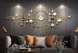 Metal Wall Art Clock Alaaya Decor