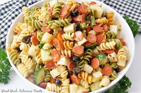 tri color rotini pasta salad great