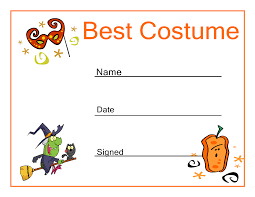 Halloween Costume Certificate Zoro Braggs Co