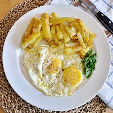 Fried Potatoes And Eggs gambar png