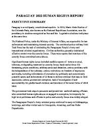 415610 paraguay 2022 human rights