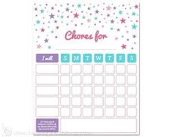 Monthly Chore Chart Sticker Chartreuse Colored Plants Clicktips Info