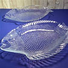 Turkish Glass Fish Plates 2 Pasabahce