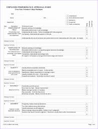 Form Samples Employee Performance Evaluation Self Appraisal Template