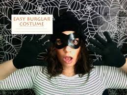 easy burglar costume you