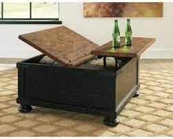 Save to favorites garrison coffee table. Signature Design By Ashley Valebeck Black Brown Square Lift Top Cocktail Table Walmart Com Walmart Com
