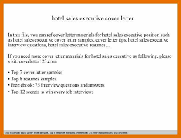 Hotel sales manager cover letter sample