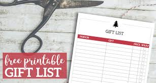 We have included places to write the gift, the name of the person giving the gift, and whether a thank you note has been sent. Free Printable Christmas List Template Gift List Paper Trail Design