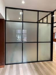 glass partition wall glass room divider