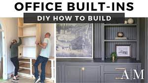 how we built our office diy built ins