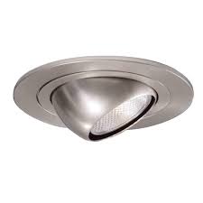 Halo 4 In Satin Nickel Recessed Ceiling Light With Adjustable Eyeball Trim 998sn The Home Depot