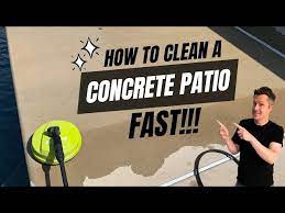How To Clean A Concrete Patio Fast