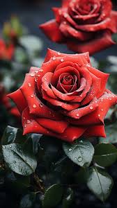beautiful red rose flower aesthetics