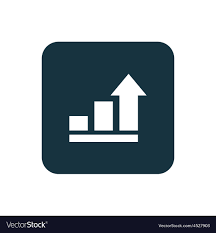 Business Diagram Chart Icon Rounded Squares Button