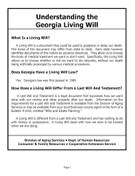 georgia united states living will