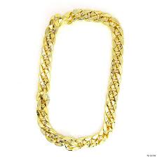 hip hop fake gold costume necklace