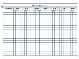 38 Free Printable Attendance Sheet Templates