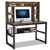 Fit a computer desk with hutch into existing decor to make it easy for you to blend items with the current office furniture setup, staples features many computer desks from a variety of brands. 1