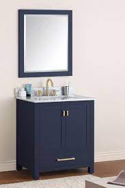 30 Inch Navy Blue Vanity Cabinet