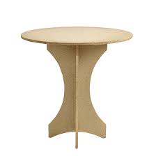 Essential Round Composite Wood Side Table
