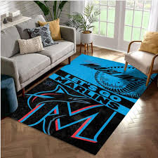 miami marlins area rug living room rug