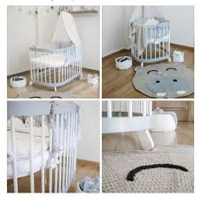 Baby Bedside Round Crib Bassinet Cot