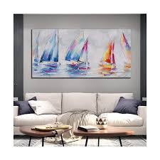 Big Sailboat Painting Ocean Wall Art