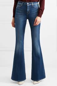 Womens The Solana High Rise Flared Jeans Blue Lagence Jeans Sojournalpix