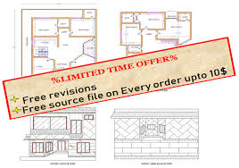 House Architect Autocad 2d Floor Plan