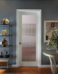 Reeded Decorative Glass Interior Door