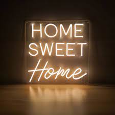 home sweet home neon sign home
