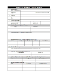 Credit Application Form Template Word Excel Templates Theamsterdam Us