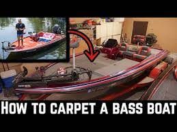 how to carpet a b boat diy b