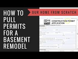 Pull Permits For A Basement Remodel