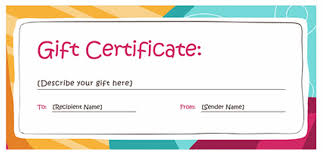 The idea is to print multiple blank gift certificates and then let the customer choose what color they want. Gift Certificate Template Free Best Template Collection Gift Certificate Template Gift Card Template Gift Certificate Template Word