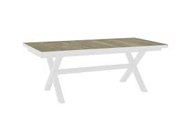 ceramic extension dining table white