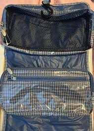 old navy cosmetic bag makeup blue and