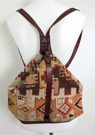 handmade turkish kilim carpet bag