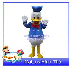 Mascot Vịt Donald | Thuê quần áo thú | Trang phục thú bông | Thuê linh vật  - King Party
