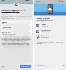 to backup iphone to google drive
