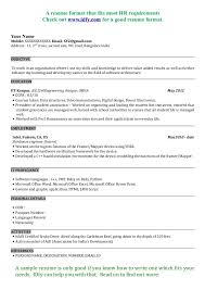 Ideal resume format for freshers & students: Civil Engineer Resume Job Objective Best Resume Examples