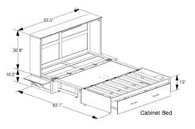 cabinet bed dimensions cabinet bed