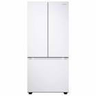 30 in. 22.1 cu.ft French Door Refrigerator with Recessed Handle and Flat Door Design, White RF22A4111WW Samsung