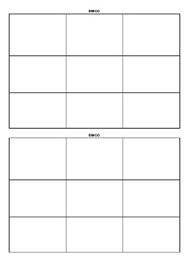 Blank Bingo Worksheets Teaching Resources Teachers Pay