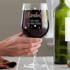 Personalized Whole Bottle Wine Glass