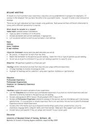 Writing Good Resume Objective Statement An On A Samples Of