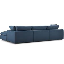 4 Piece Sectional Sofa Set Azure