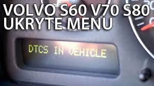 Ukryte menu diagnostyczne Volvo S60 V70 XC70 S80 XC90 (DTC, tryb serwisowy)  - YouTube