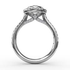 oval diamond halo enement ring