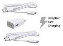 OEM Original Authentic Samsung Fast Charging Adapter Travel Charger +  2  Micro USB Data Charge Sync 5 foot Cables Galaxy S7 S7 Edge S6 S6 Edge S4 S3 Note 4 Note 2 - ECB-DU4EWE - EP-TA20JWE
